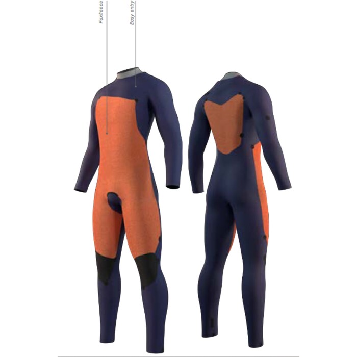 2025 Mystic Mens Star 5/3mm Chest Zip Wetsuit 35000.250015 - Black